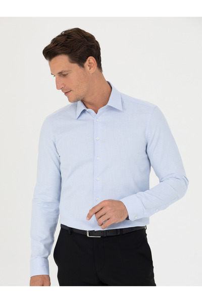 Cacharel Mavi Slim Fit Pamuk Gömlek 50279881-VR036