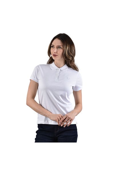 Giordano Women's Slim Fit Embroidery Bold Polo (Liquid Touch)