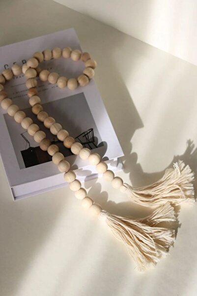 Mina Souvenir ŞIK TASARIM AHŞAP BONCUK BOHEM DEKOR TESBİH OBJE