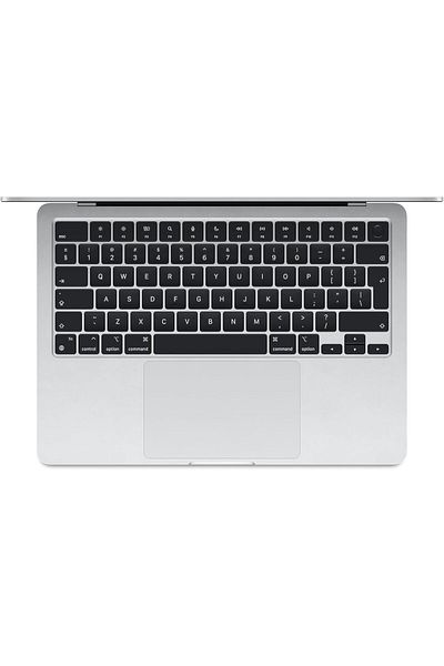 Apple MacBook Air مقاس 13 بوصة: شريحة M3، وذاكرة وصول عشوائي سعتها 16 جيجابايت، ووحدة تخزين SSD سعة 256 جيجابايت، ووحدة معالجة مركزية ثماني النواة ووحدة معالجة رسومية ثماني النواة، ولوحة مفاتيح باللغة الإنجليزية - فضي