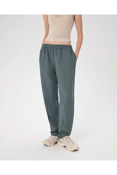 Ayma Active Linen Look Blue Women's Easy West Pants