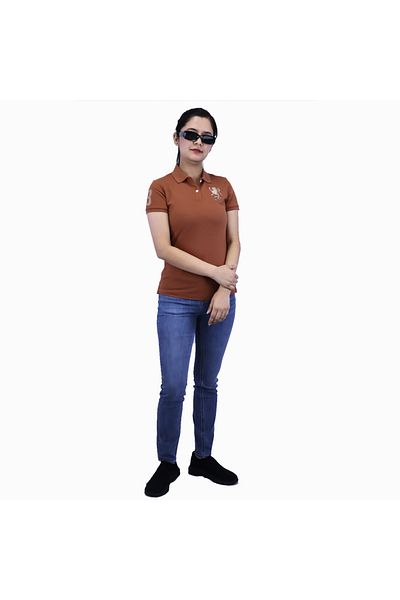 Giordano Women's 3D Lion Polo