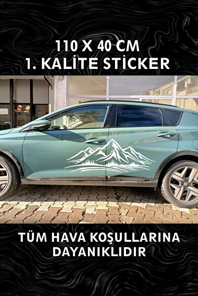 3M Off Road Sticker 110x40 cm / Araç Kapı Sticker / Araç Sticker / Dağ Arazi Sticker / Araba Kaplama