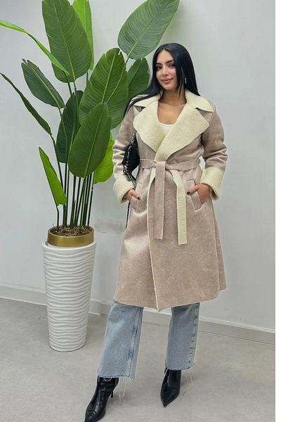 Swana Mink Suede Coat - Women'S, Fur Inside