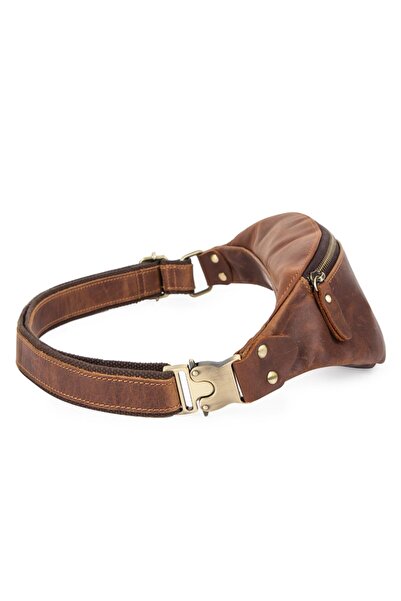 Contact’S Contacts Pervalle - Genuine Natural Leather Vintage Waist Bag