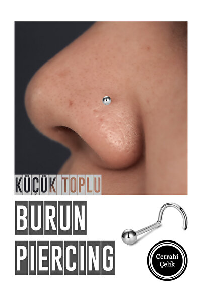 Karınca Piercing Küçük Toplu Burun Piercingi Cerrahi Çelik Nostril Piercing Ince Hızma