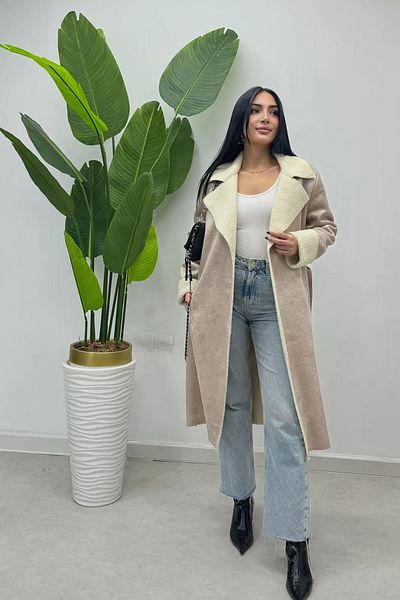 Swana Mink Suede Coat - Women'S, Fur Inside