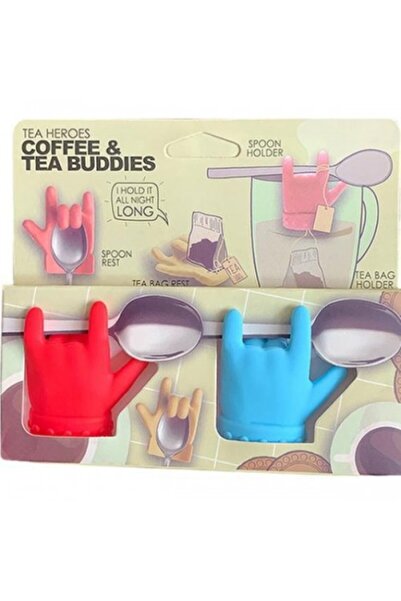 Genel Markalar 2'li Silikon Tutucu Çay ve Kahve Aksesuar Seti