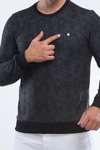 HEDEFNUR TEKSTİL Super Quality Thessaloniki Knit - Printed Pattern, Zero Collar
