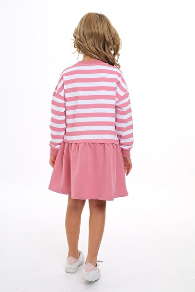 Toontoy Φόρεμα με ριγέ λαιμόκοψη για κορίτσια
