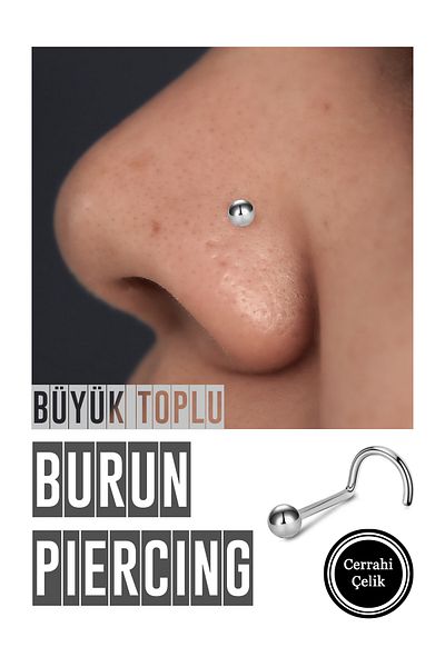 Karınca Piercing Piercing - Surgical Steel, Rustproof and Allergy Free, Nostril Acceleration