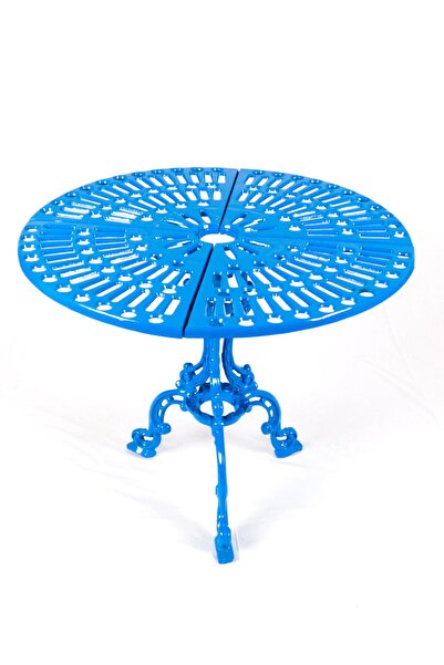 ReHome Reyhan Masalı Alüminyum Bahçe Takımı | Döküm Masa Takımı | Mavi