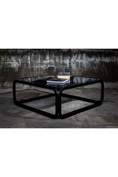 ReHome Camaro Orta Sehpa | Salon Sehpası | Cam | Mdf