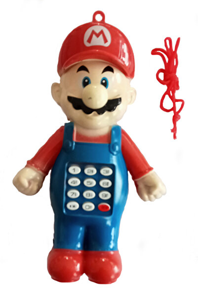 CT-TOYS Süper Mario Sesli Müzikli Oyuncak Telefon 15 cm