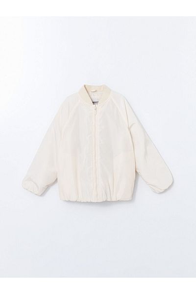 LC Waikiki Lcw Kids Ecru Girls' Coat