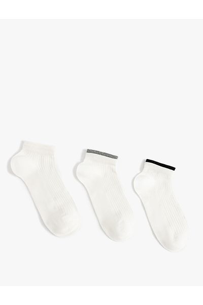 Koton Set de 3 șosete papuci cu textura colorată