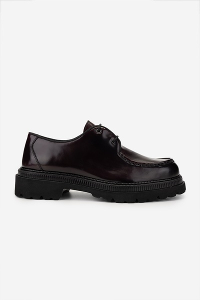Valmenti Men's Genuine Leather Claret Red Casual Shoes