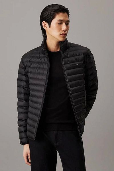 Calvin Klein Men's Black Zippered Jacket