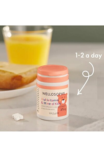 Oriflame Wellosophy Kids Multivitamin ve Mineral İçeren Takviye Edici Gıda