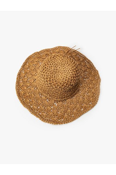 Koton Straw Hat with Band Detail