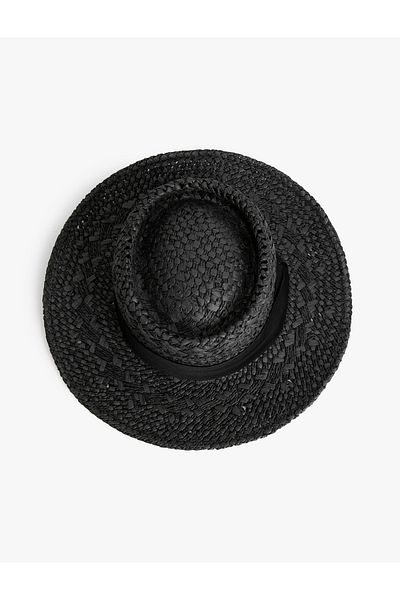 Koton X Sibil Çetinkaya - Straw Hat with Tape Detail