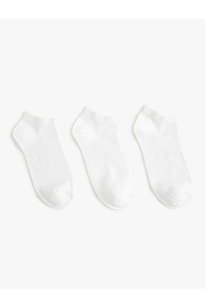 Koton Basic 3-Piece Booties Socks Set