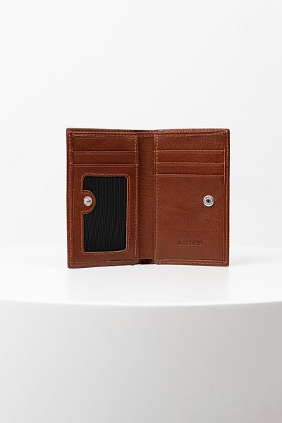 BAYDERİ Bayderi Cassy Genuine Leather Vertical Card Holder Wallet