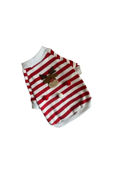 Barneystore Kedi Köpek Çizgilii Yılbaşı Sweat
