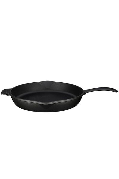 Lava Cast Iron Round Frying Pan Diameter(Ø)34Cm. Cast Iron Solid Handle