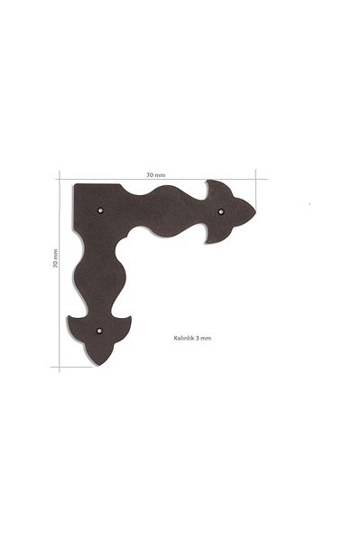 AKSMAR Artuklu Shutter Corner Miter 70X70 Mm-No.1(4 Pieces in a Pack)