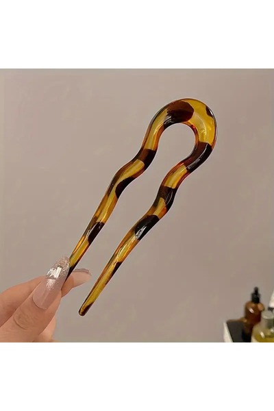 Vivaverse Hair Clip Acrylic Material Leopard Print