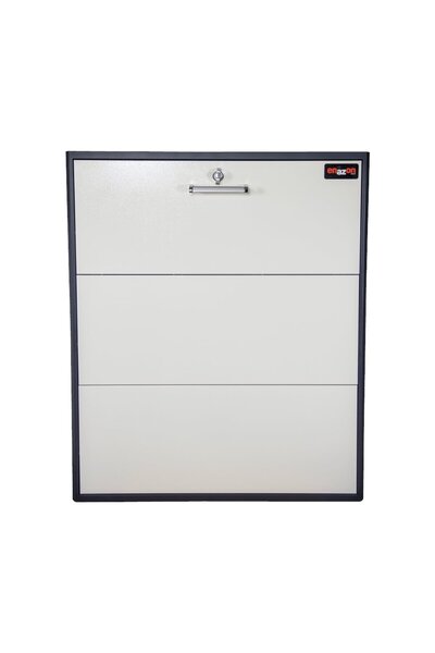 Enazon Geniş Ayakkabılık 12 Çift Ayakkabı Dolabı 3x4 Düşer Kapaklı Antrasit (108X90X16CM) 136