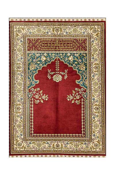 Carmine Carpet Digital Printed Washable Non-Slip Base Prayer Rug