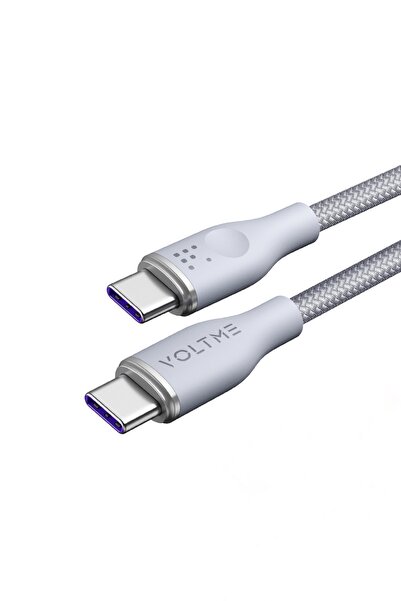 VOLTME C2060 Powerlink Rugg 100w Type-c Şarj Kablosu 1m 5a- Gri