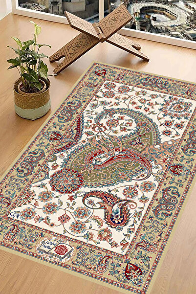 Carmine Carpet Digital Printed Washable Non-Slip Base Prayer Rug