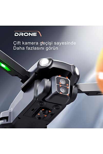 piha S119 Drone Fırçasız Motor 2batarya Ile 30dakika Uçuş 1080p Hd Kamera Engelden Kaçınma