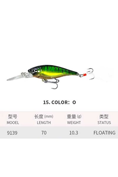 Bozok balıkçılık DALARLI MAKET BALIK, DALARLI RAPALA , ( 7CM 10,3 GRAM FLOATİ...