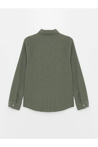 LC Waikiki Lcw Kids Khaki Long Sleeve Boy's Shirt
