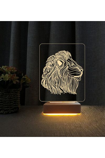 Vipyol Gift Lion Design 3D Night Light