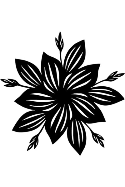 Generic Brand Autumn Flower Sticker (Auto-Motor-Laptop-Wall-Decor) 10 x 10 cm