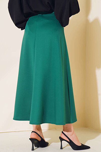 VOLT CLOTHİNG Women's Long Scuba Skirt