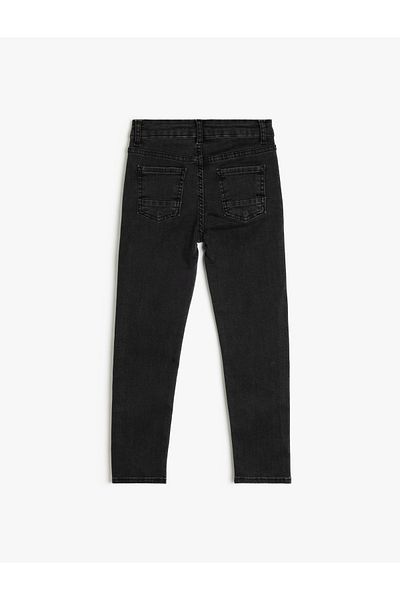 Koton Cotton Jeans with Pocket Detail and Button Detail