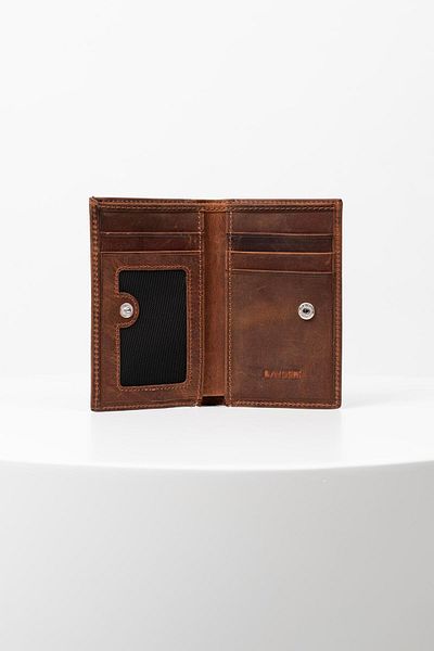 BAYDERİ Bayderi Cassy Genuine Leather Vertical Card Holder Wallet