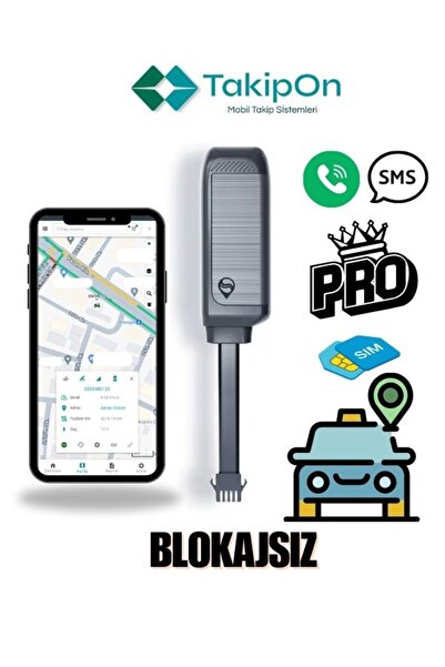TakipOn Araç Takip Cihazı - SIM Kartlı - Motor Blokajsız - PRO Paket - Gps Ta...
