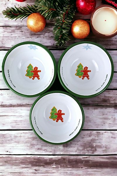 İnci Emaye 3Pcs No 13 Enamel Bowl, Plate, Dowry, Pit Plate, Soup Bowl, Food Plate, New Year, Gift 13 cm