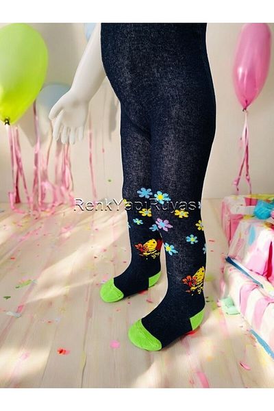 RENKYAPI 5-6 Years Old Girl's Pantyhose 3 Pieces Pantyhose 80% Cotton