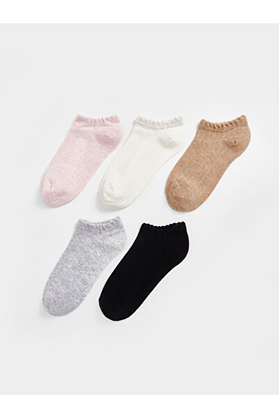 LC Waikiki Create Your Style from Uzg Store |   Women's Plain Booties Socks 5-Piece