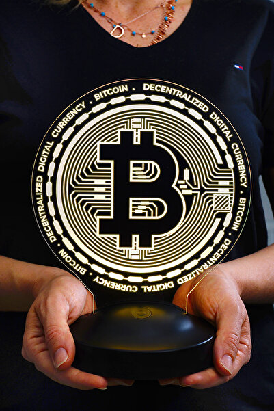 SEVGİLAMBASI Bitcoin, Bitcoin Sembollü Hediye, Bitcoin Para Jetonu Şeklinde 3...