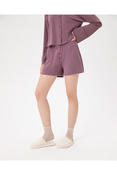 Ayma Active Lilac Women's Viscous Ecovero ™ Gathered Pajamas Boxer Shorts