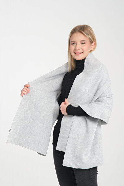 Özce Plain Knitwear Knit Shoulder Shawl, Women's Stylish Comfortable Winter Shoulder Shawl, Shoulder Accessory, Puffy Scarf Shoulder Shawl